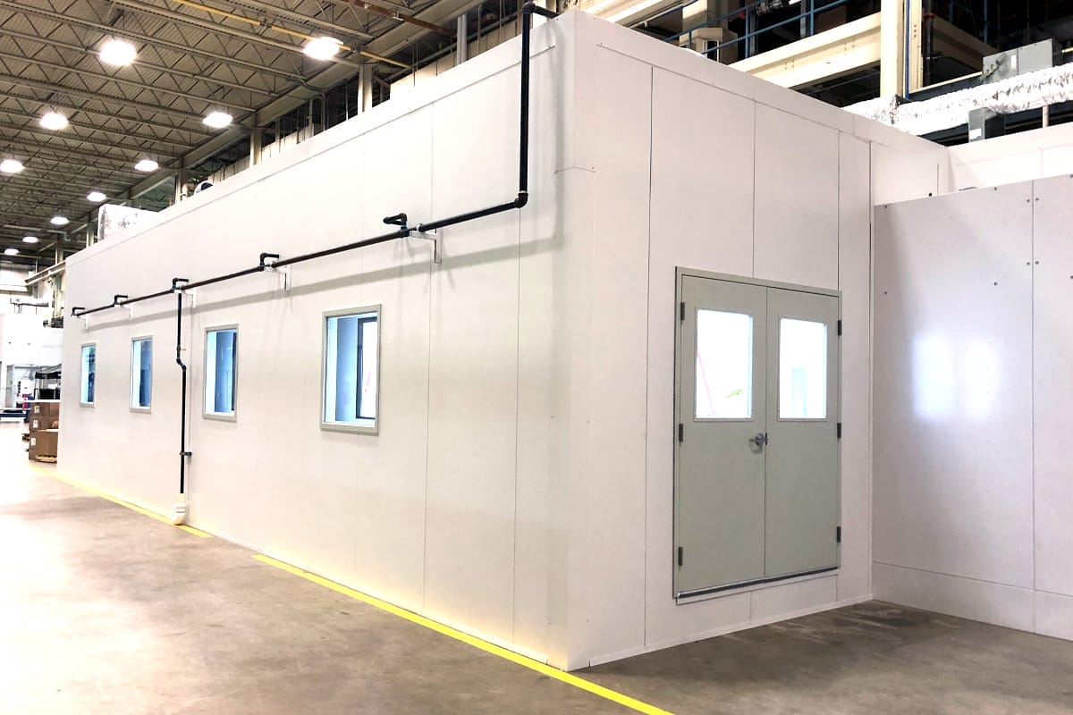 Photo of a modular cleanroom