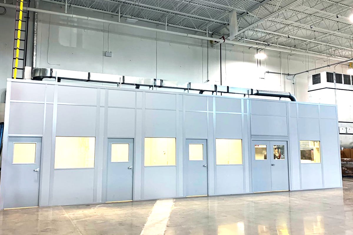 Photo of a modular cleanroom