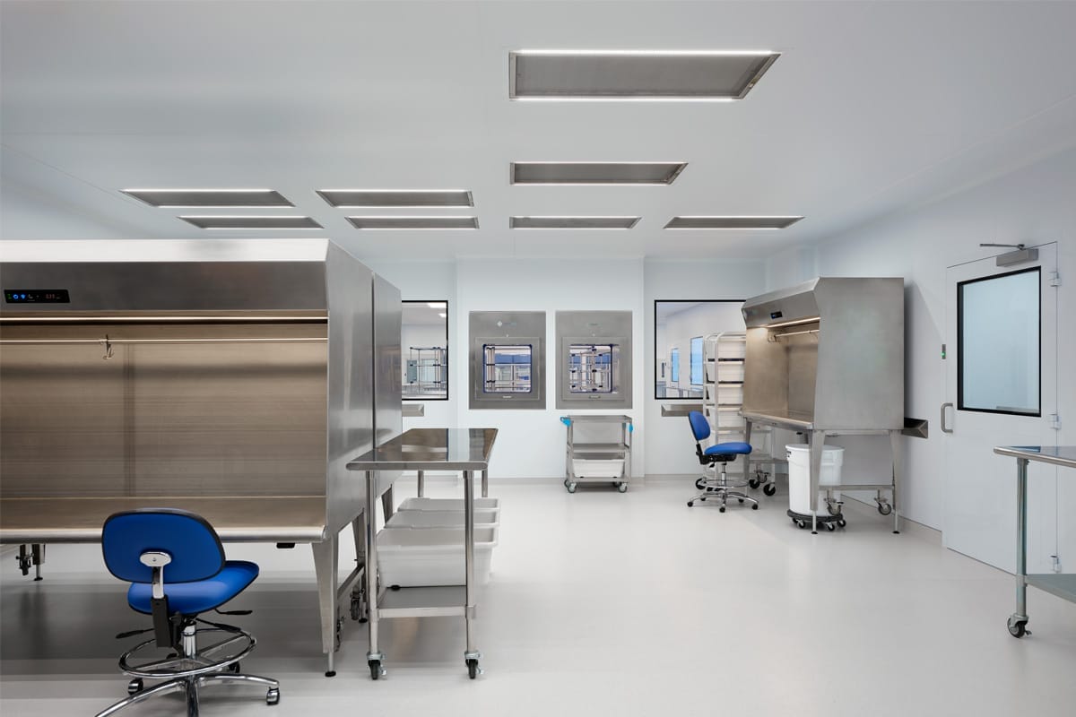 Photo of a cleanroom features