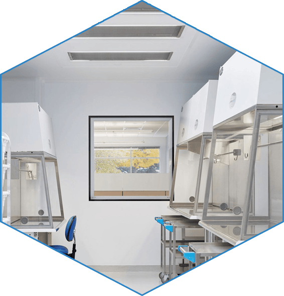 Close up photo of cleanroom